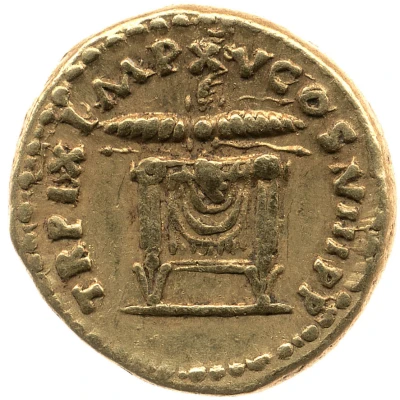 Aureus - Titus TR P IX IMP XV COS VIII P P back