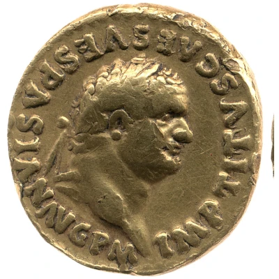 Aureus - Titus TR P IX IMP XV COS VIII P P front