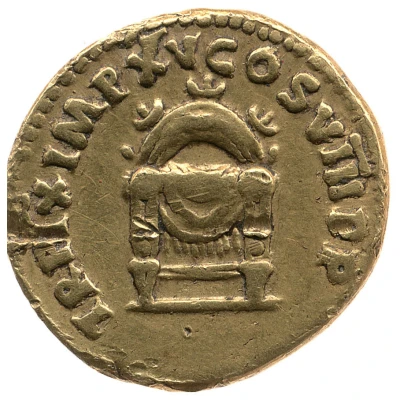 Aureus - Titus TR P IX IMP XV COS VIII P P back
