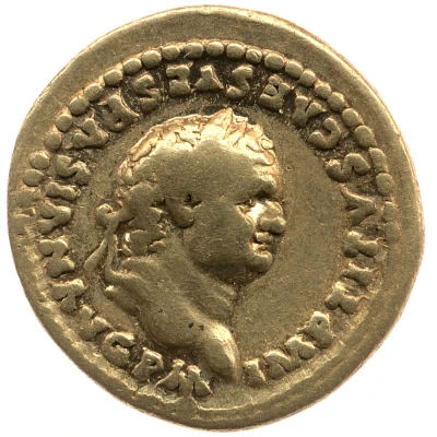 Aureus - Titus TR P IX IMP XV COS VIII P P front