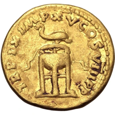 Aureus - Titus TR P IX IMP XV COS VIII P P back