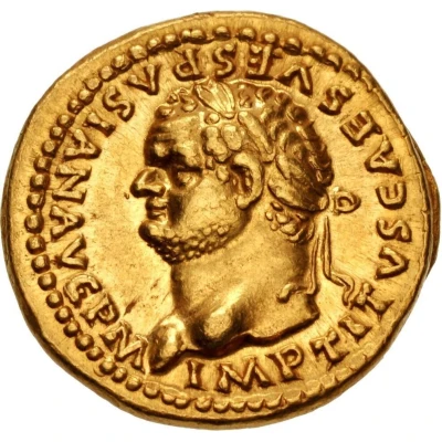 Aureus - Titus TR P VIIII IMP XIIII COS VII; Venus front