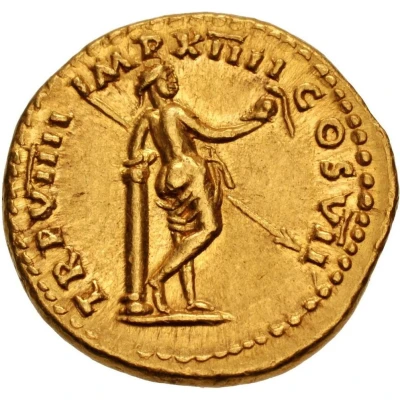 Aureus - Titus TR P VIIII IMP XIIII COS VII; Venus back