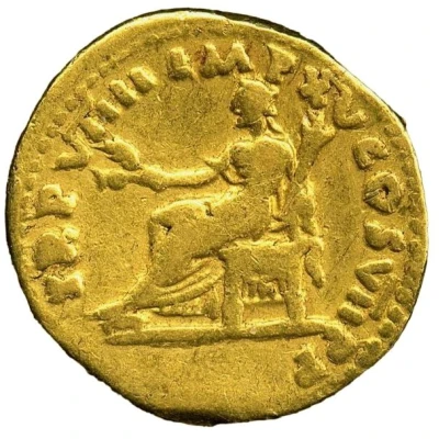 Aureus - Titus TR P VIIII IMP XV COS VII P P; Ceres back