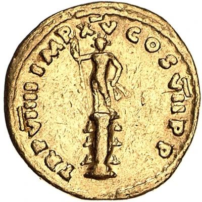 Aureus - Titus TR P VIIII IMP XV COS VII P P back