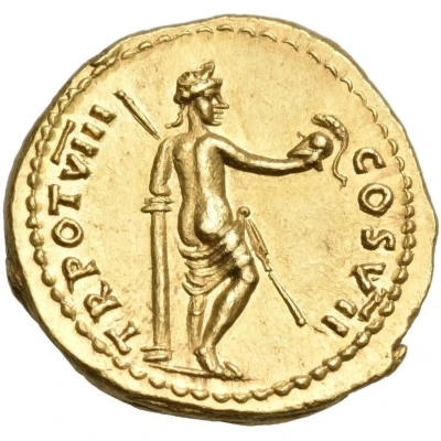 Aureus - Titus TR POT VIII COS VII; Venus back