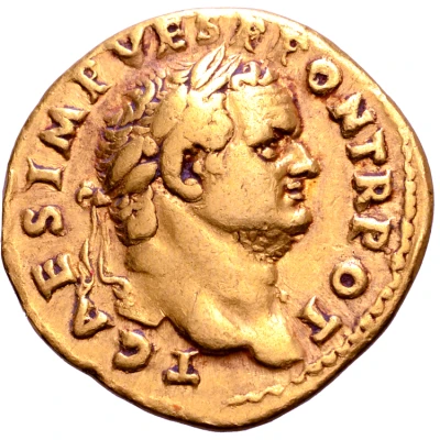 Aureus - Titus VESTA front
