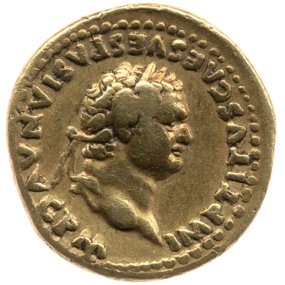 Aureus - Titus and Vespasian DIVVS VESPASIAN front