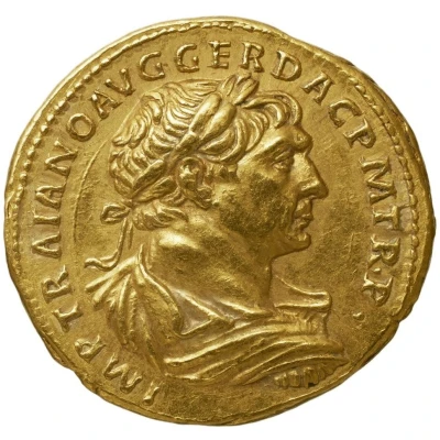 Aureus - Trajan COS V P P S P Q R OPTIMO PRINC; Arabia front