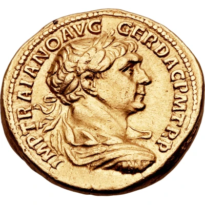 Aureus - Trajan COS V P P S P Q R OPTIMO PRINC; Ceres front