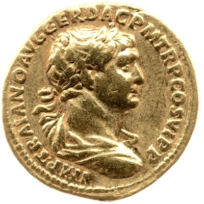 Aureus - Trajan FORVM TRAIAN; Fortuna front
