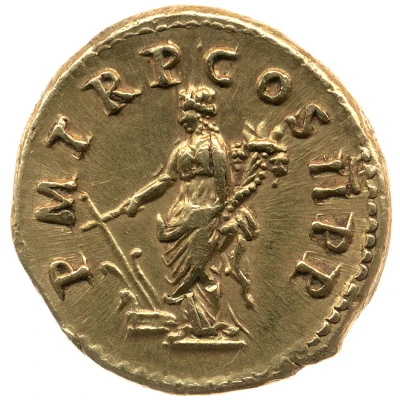 Aureus - Trajan P M TR P COS II P P; Fortuna back