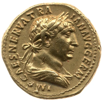 Aureus - Trajan P M TR P COS IIII P P front