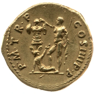 Aureus - Trajan P M TR P COS IIII P P back