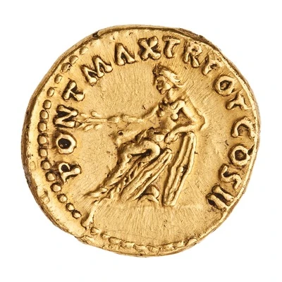 Aureus - Trajan PONT MAX TR POT COS II; Germania back