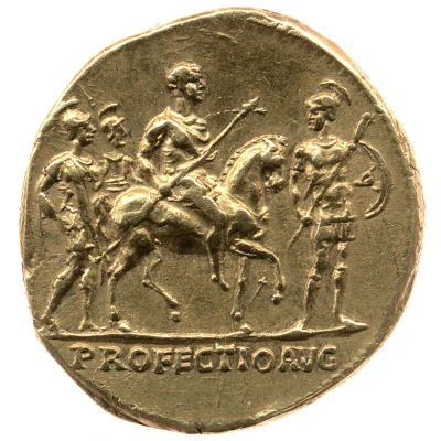 Aureus - Trajan PROFECTIO AVG back