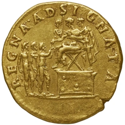 Aureus - Trajan REGNA ADSIGNATA back