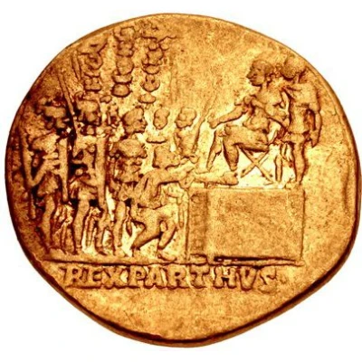 Aureus - Trajan REX PARTHVS back