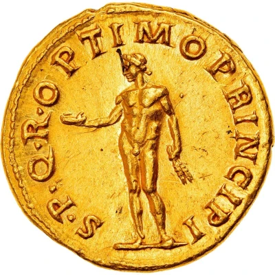Aureus - Trajan S P Q R OPTIMO PRINCIPI; Genius back