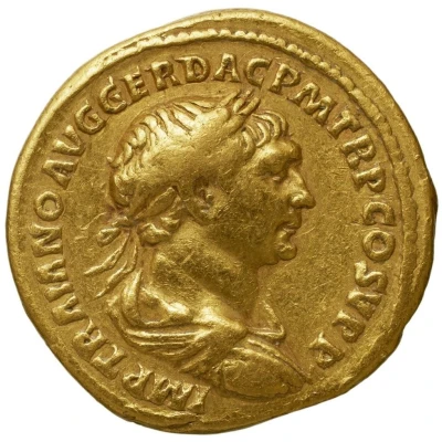Aureus - Trajan S P Q R OPTIMO PRINCIPI; Hercules front