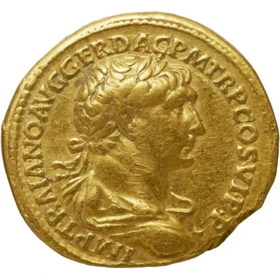 Aureus - Trajan S P Q R OPTIMO PRINCIPI; Victory front
