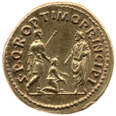 Aureus - Trajan S P Q R OPTIMO PRINCIPI back