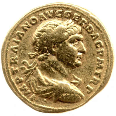 Aureus - Trajan SALVS GENERIS HVMANI; Salus front