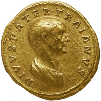 Aureus - Trajan and Marcus Ulpius Traianus DIVVS PATER TRAIANVS back