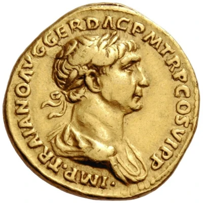 Aureus - Trajan and Marcus Ulpius Traianus DIVVS PATER TRAIANVS front