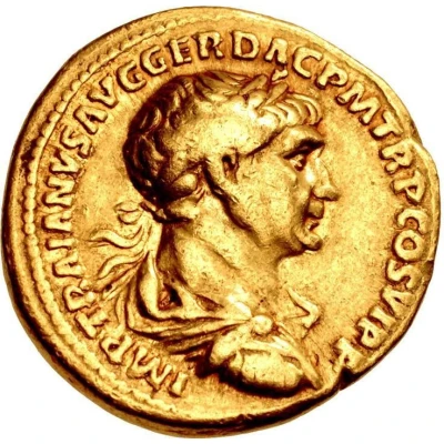 Aureus - Trajan and Marcus Ulpius Traianus DIVVS PATER TRAIAN front
