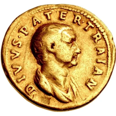 Aureus - Trajan and Marcus Ulpius Traianus DIVVS PATER TRAIAN back