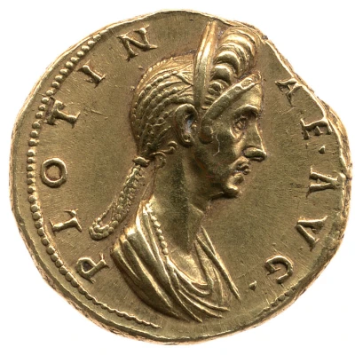 Aureus - Trajan and Plotina PLOTINAE AVG back