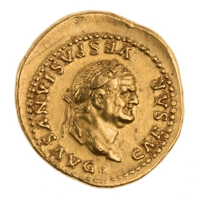 Aureus - Vespasian ANNONA AVG; Annona front