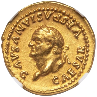 Aureus - Vespasian ANNONA AVG; Annona front