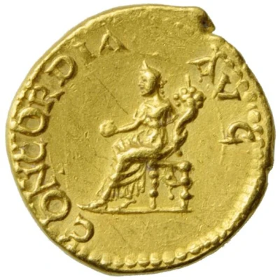 Aureus - Vespasian CONCORDIA AVG; Concordia back