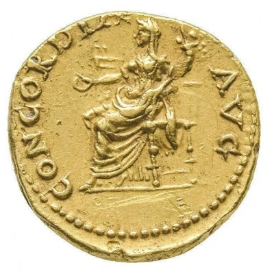 Aureus - Vespasian CONCORDIA AVG; Concordia back