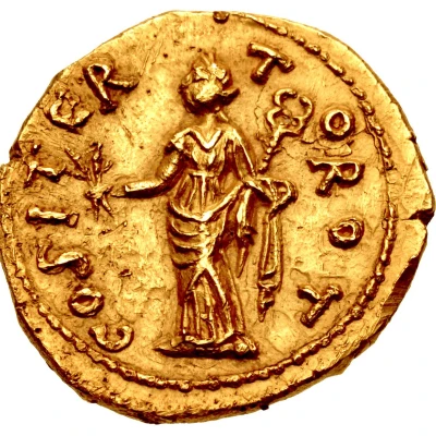 Aureus - Vespasian COS ITER T OROT; Pax back