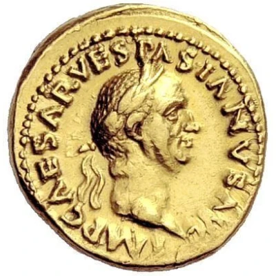 Aureus - Vespasian COS ITER TR POT; Aequitas front