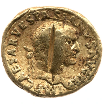 Aureus - Vespasian COS ITER TR POT; Aequitas front
