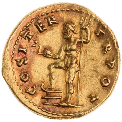 Aureus - Vespasian COS ITER TR POT; Neptune back