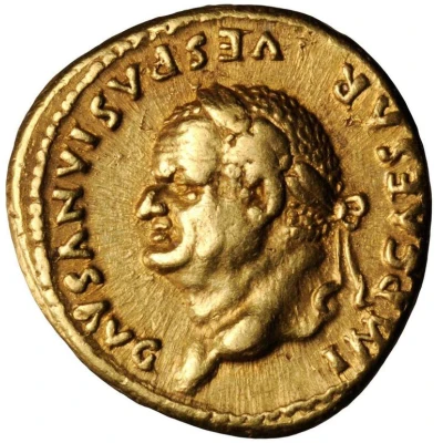 Aureus - Vespasian COS VIIII; Victory front