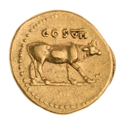 Aureus - Vespasian COS VII back