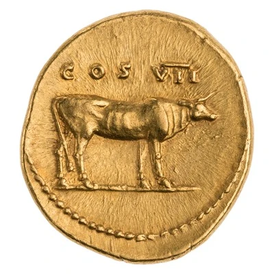 Aureus - Vespasian COS VII back