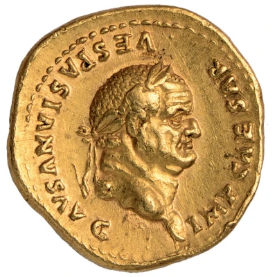 Aureus - Vespasian COS VI front