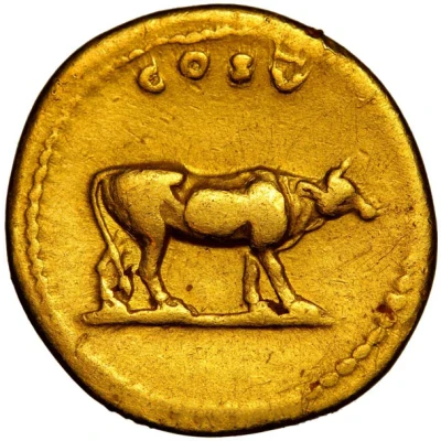 Aureus - Vespasian COS V back