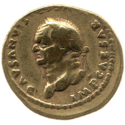 Aureus - Vespasian COS V front