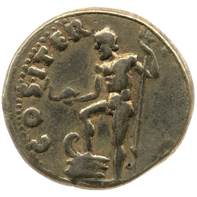 Aureus - Vespasian COS•ITER TR•POT; Neptune back