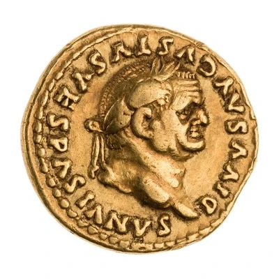 Aureus - Vespasian EX S C; Victory and Judaea front
