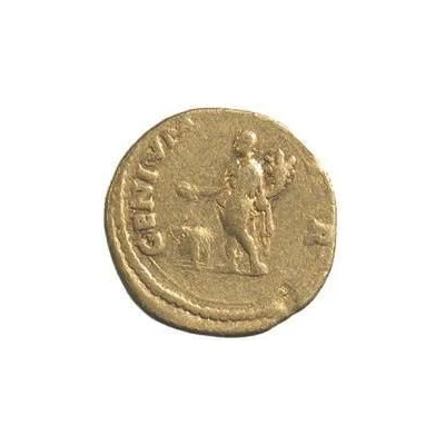 Aureus - Vespasian GENIVM P R; Genius back