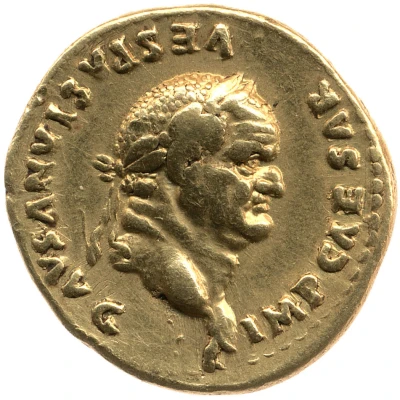 Aureus - Vespasian IMP XIIII front